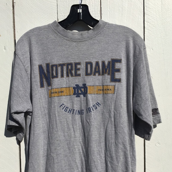 VTG Starter Notre Dame Grey Tee - Picture 3 of 3